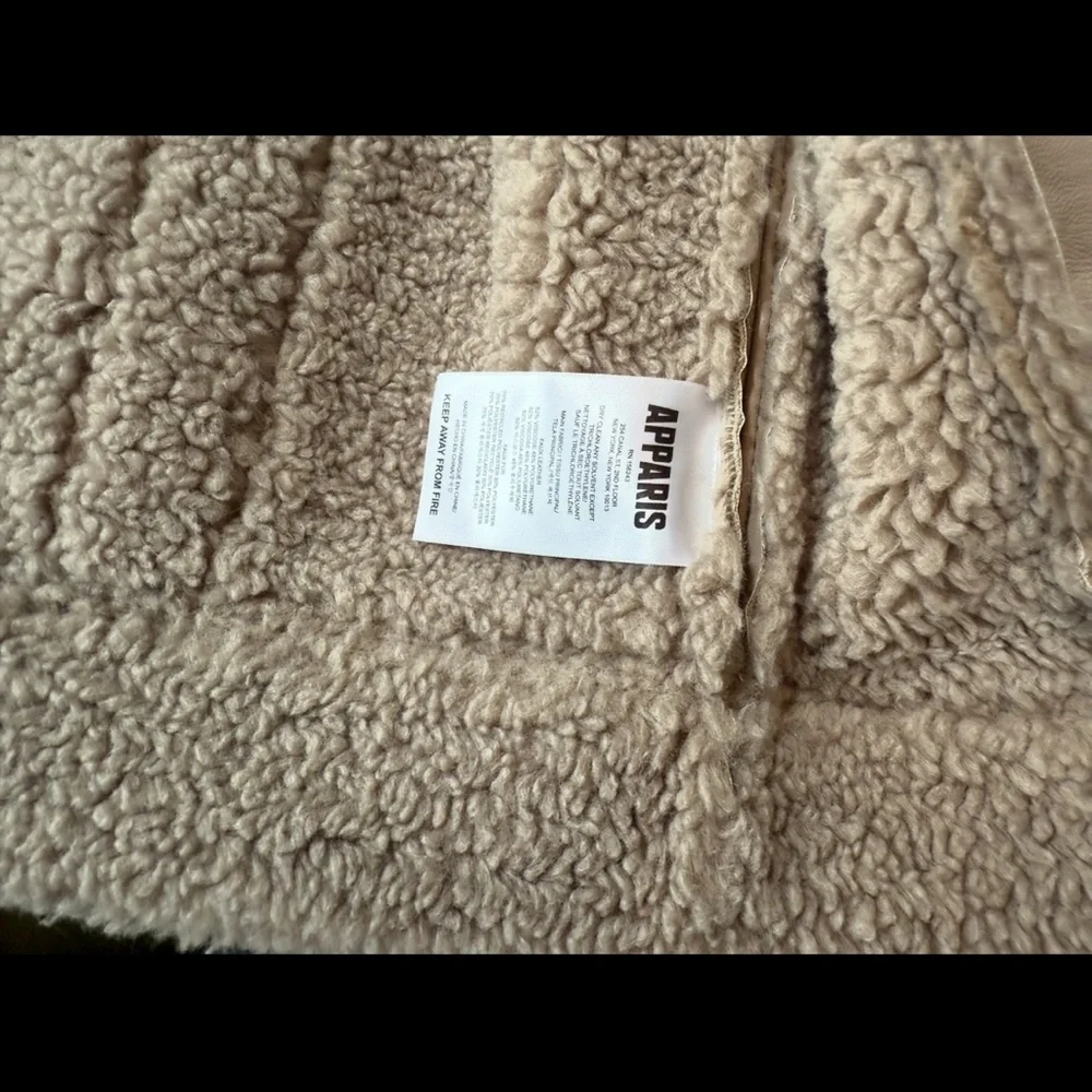 Apparis Jay Faux Leather & Faux Shearling Moto Jacket - Picture 4 of 8